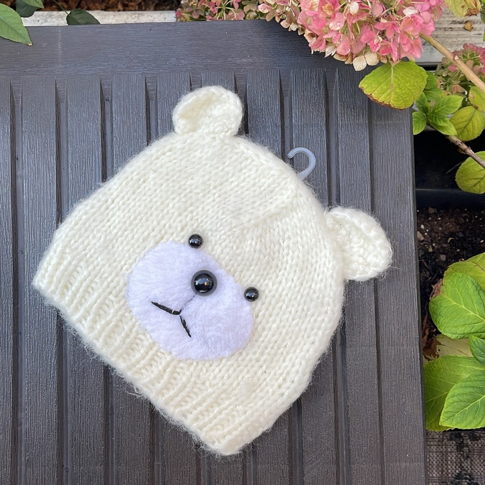 Kohls - SO Ivory Knit Polar Bear Winter Hat